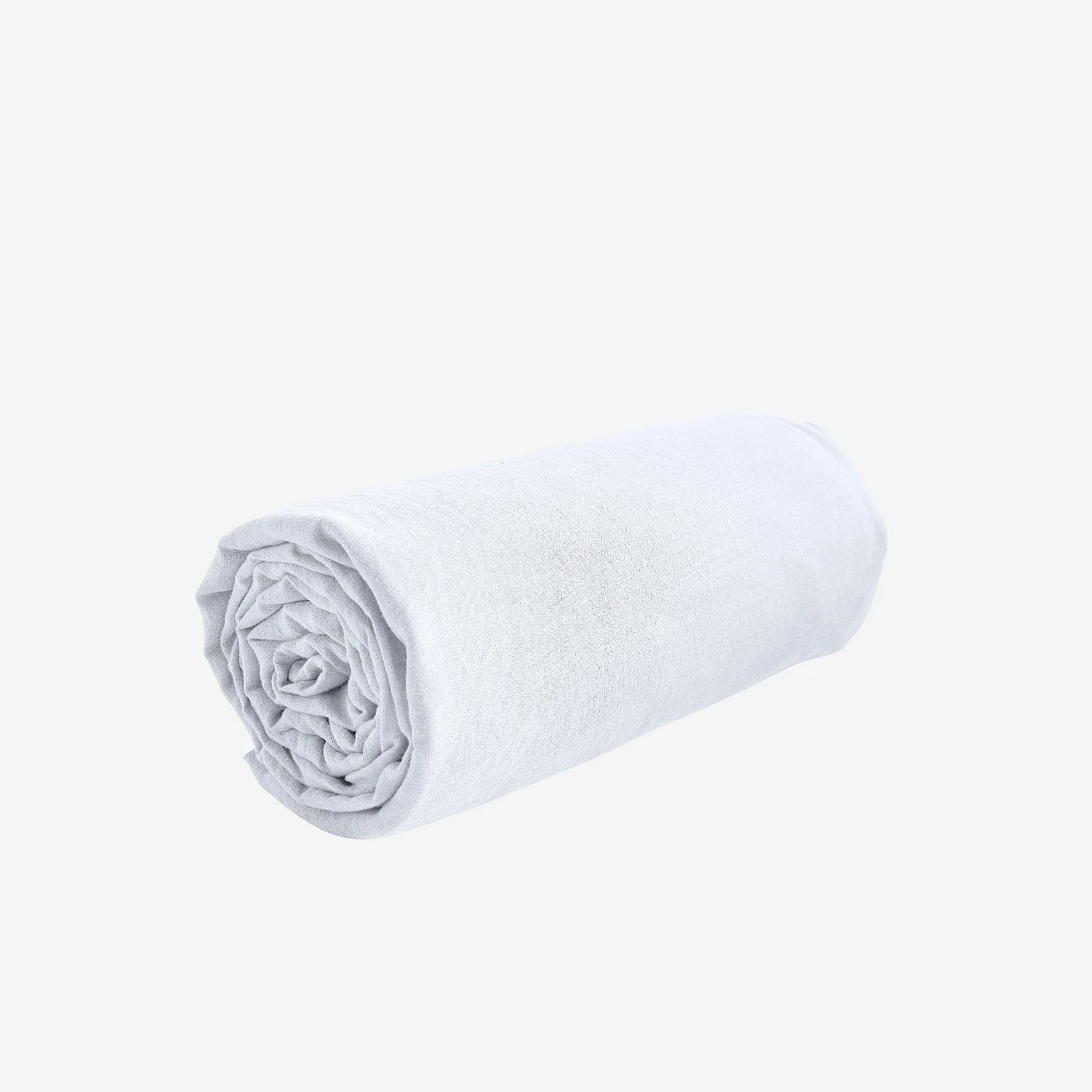 Drap Housse en lin - 140 x 200 cm - Blanc - 3