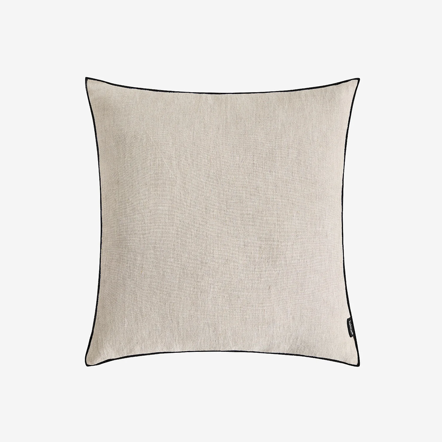 Coussin en lin à bourdon noir - 45 x 45 cm - Naturel - 2