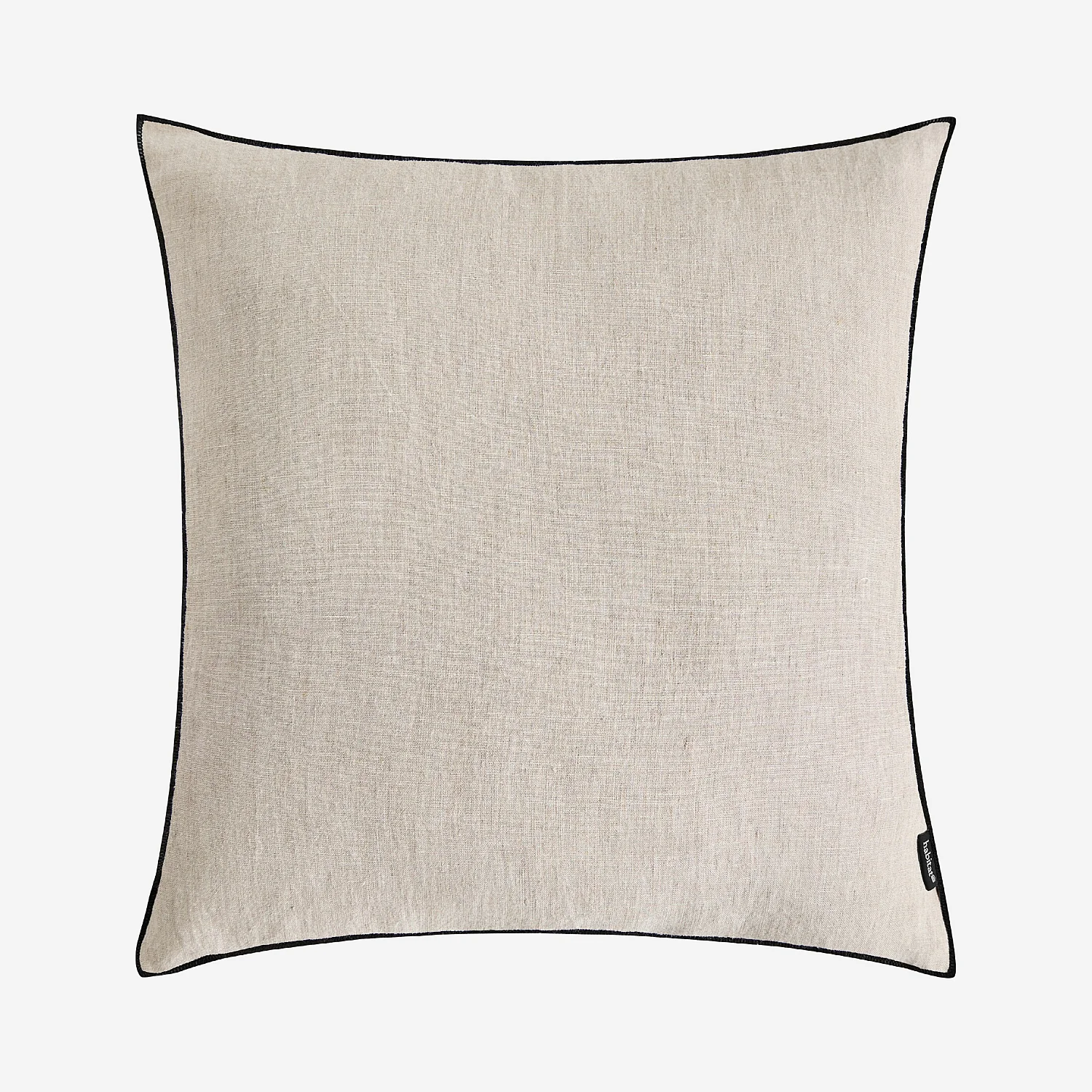 Coussin en lin à bourdon noir - 45 x 45 cm - Naturel - 2