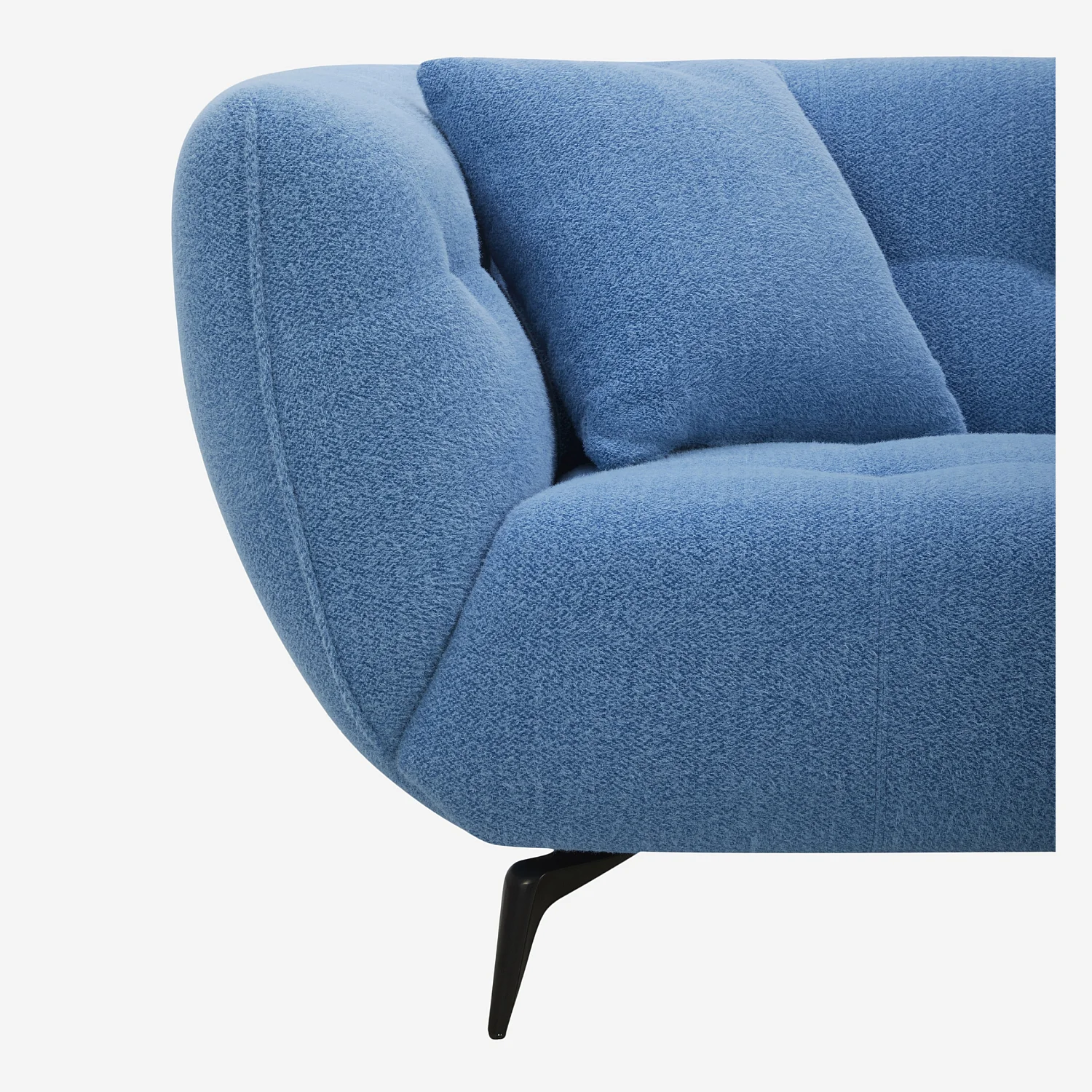 3-zits stoffen bank - Blauw - 2