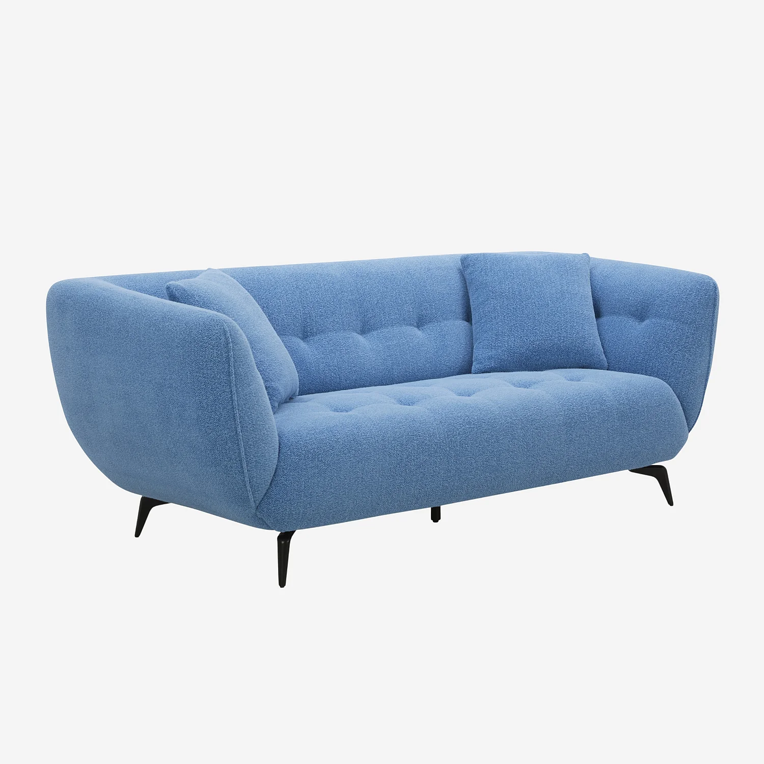 3-zits stoffen bank - Blauw - 3