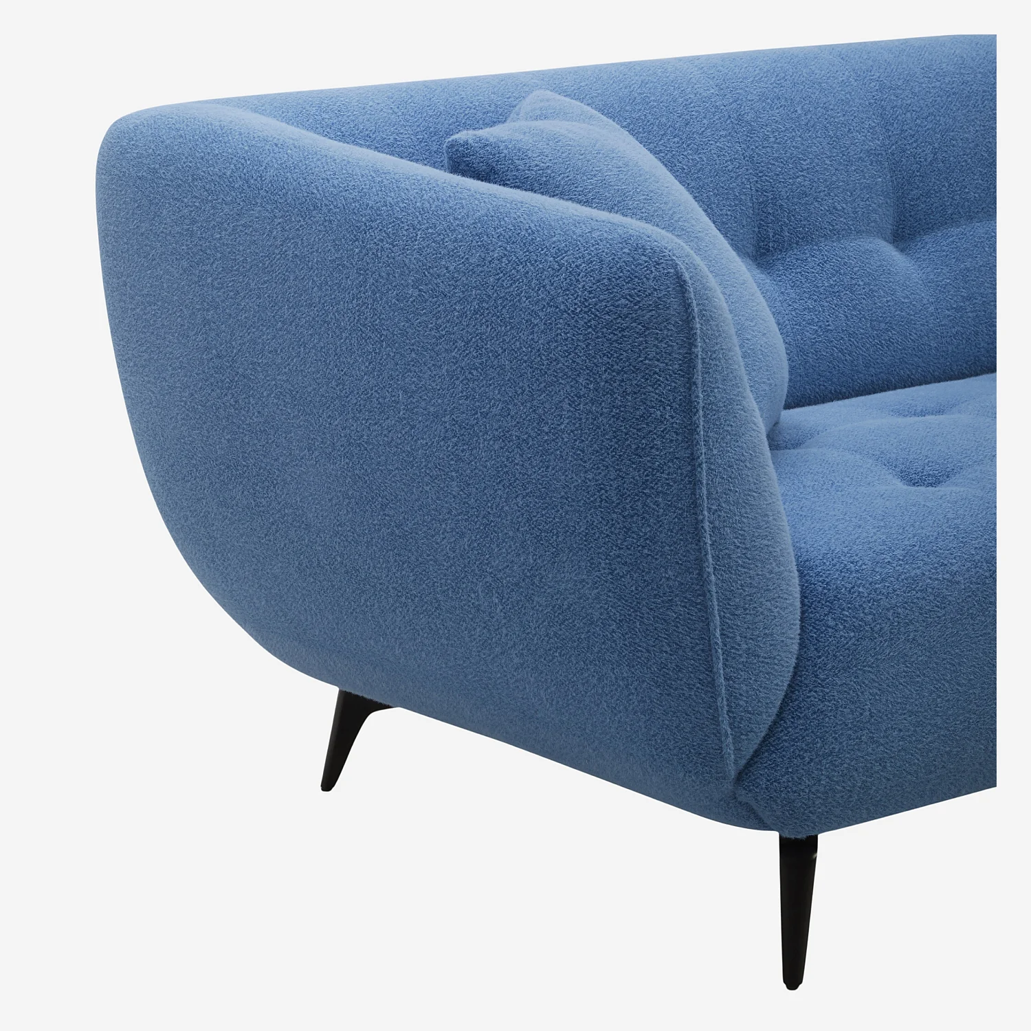 3-zits stoffen bank - Blauw - 5