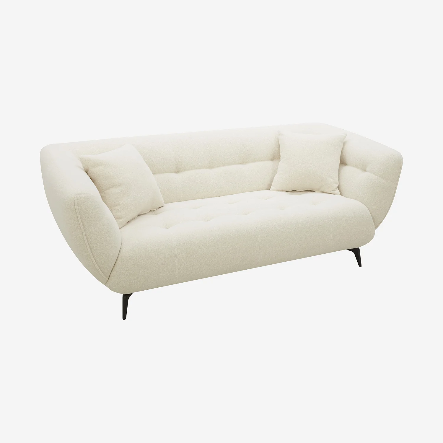 3-Sitzer Stoffsofa - Ecru - 5
