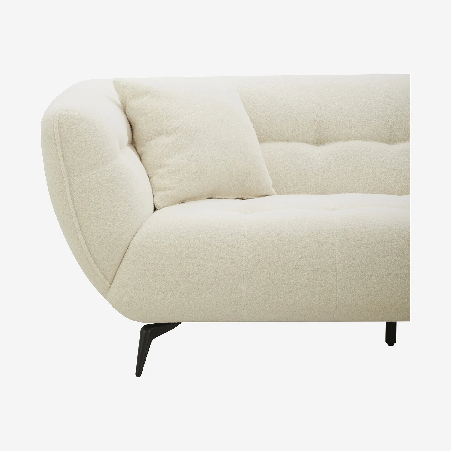 3-Sitzer Stoffsofa - Ecru - 2