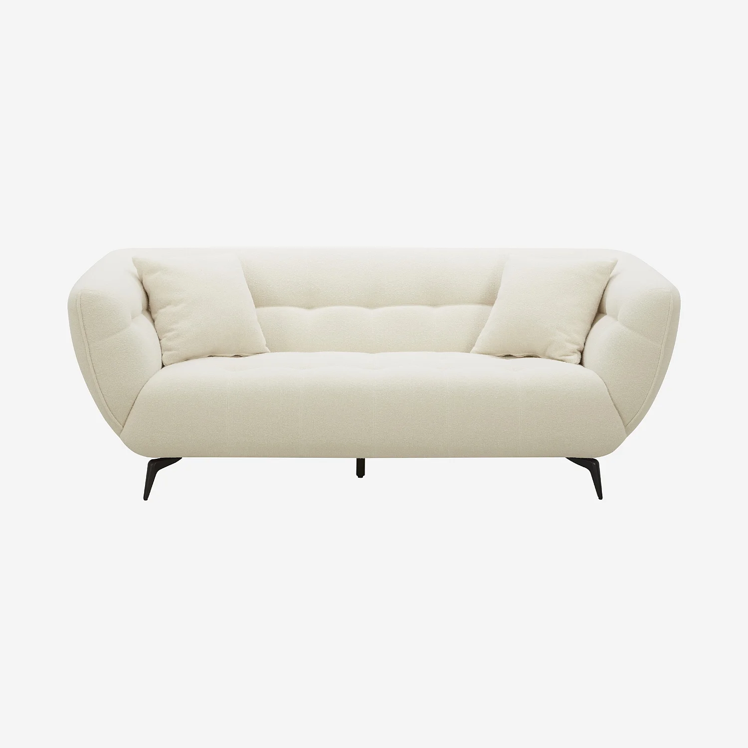 3-Sitzer Stoffsofa - Ecru - 1