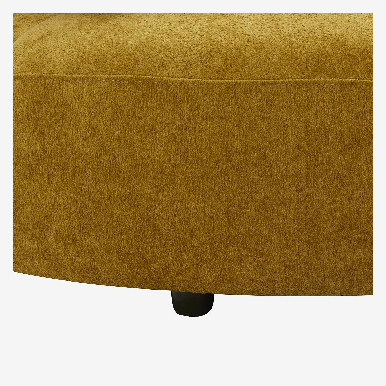 Canapé 4 places capitonné en tissu avec dossier avance-recule - Miel - 8