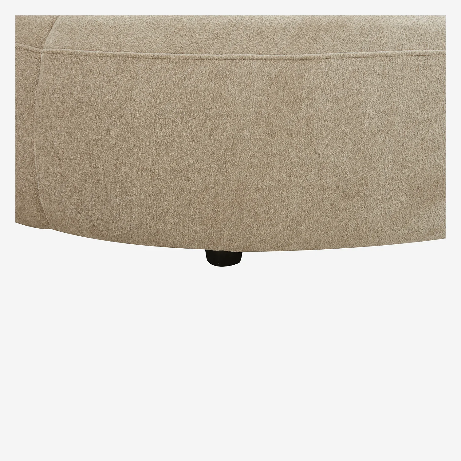 Canapé 4 places capitonné en tissu avec dossier avance-recule - Crème - 8