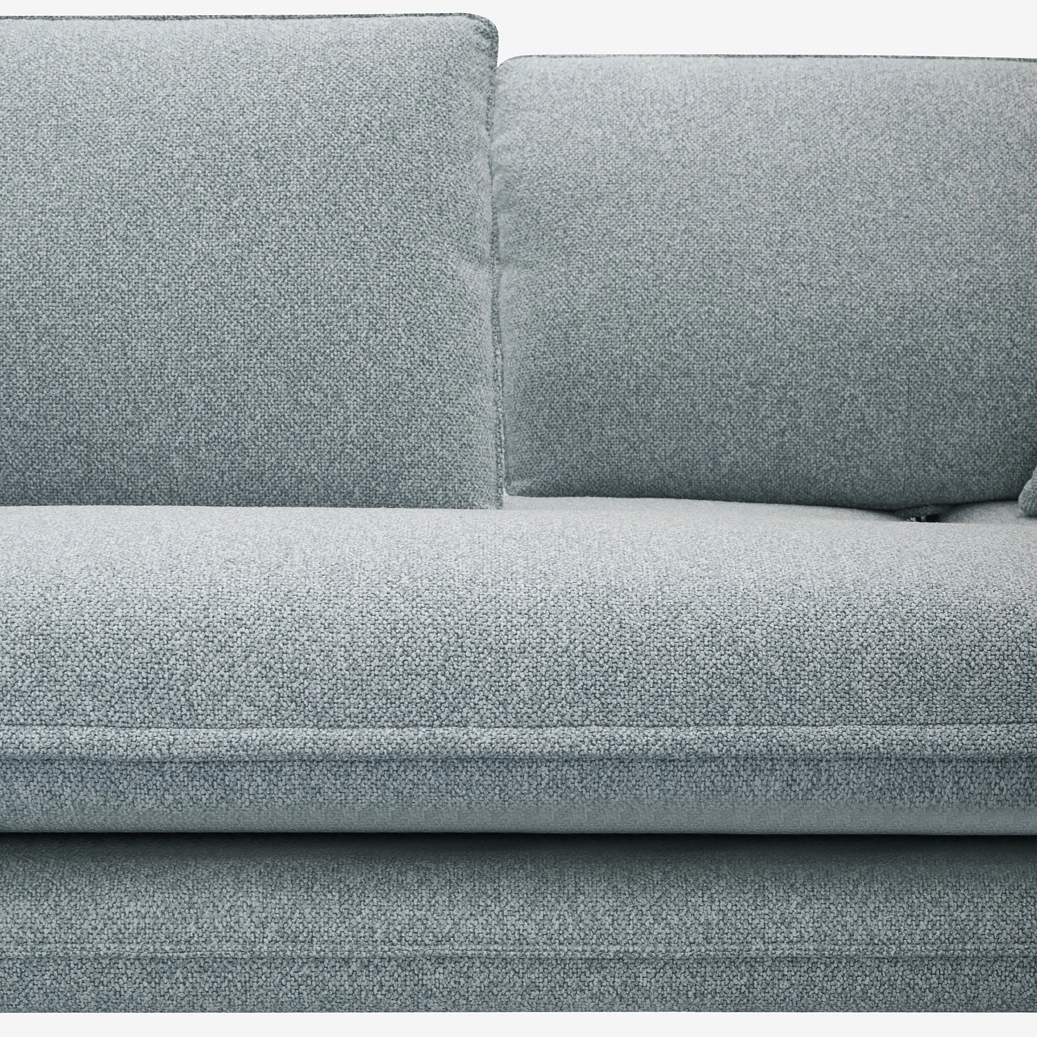 3-Sitzer-Sofa aus strukturiertem Stoff mit verschiebbarer Rückenlehne - Gletscherblau - 10