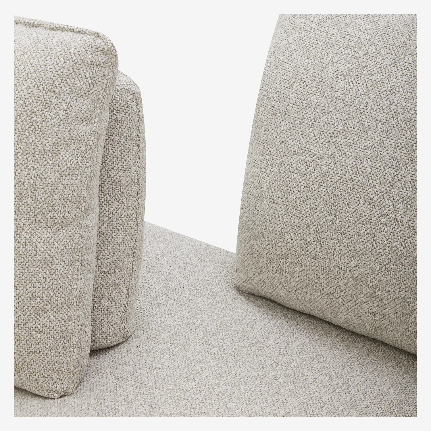 3-Sitzer-Sofa aus strukturiertem Stoff mit verschiebbarer Rückenlehne - Greige - 2