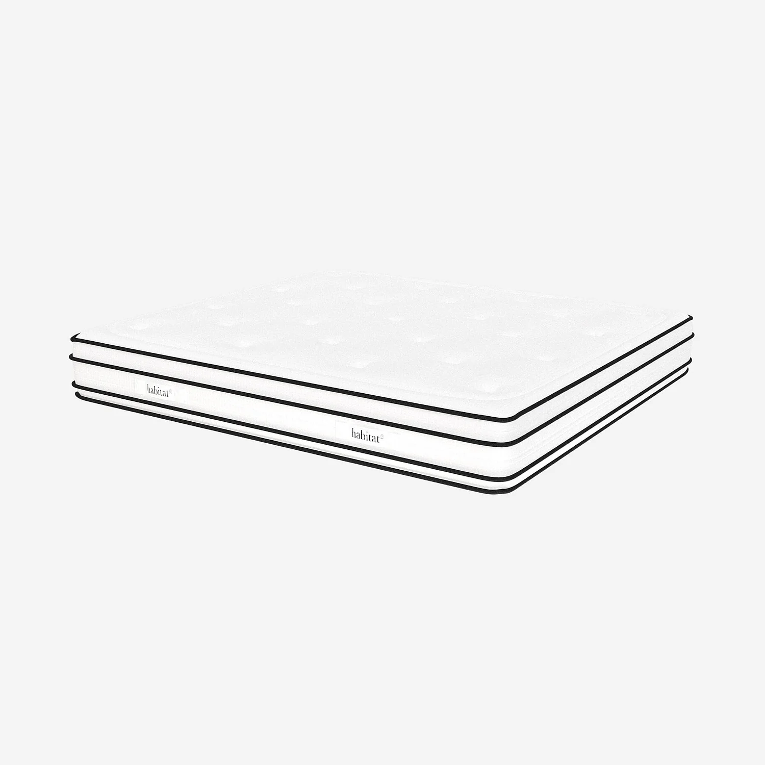 Cama con canapé abatible 160 x 200 cm de tejido bouclé corto y colchón híbrido - Beige merengue - 8