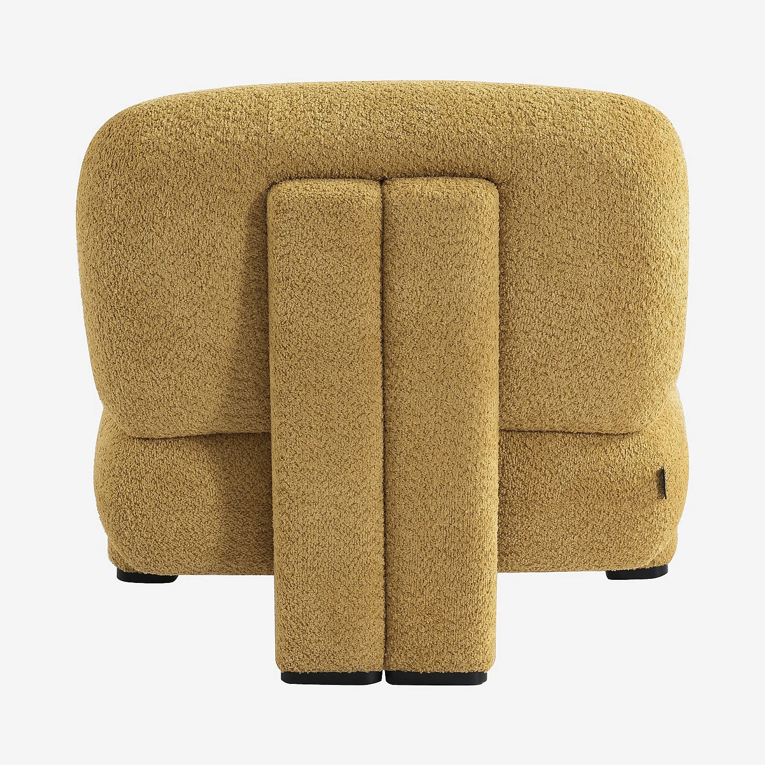 Fauteuil van bouclé stof - Honing - 6