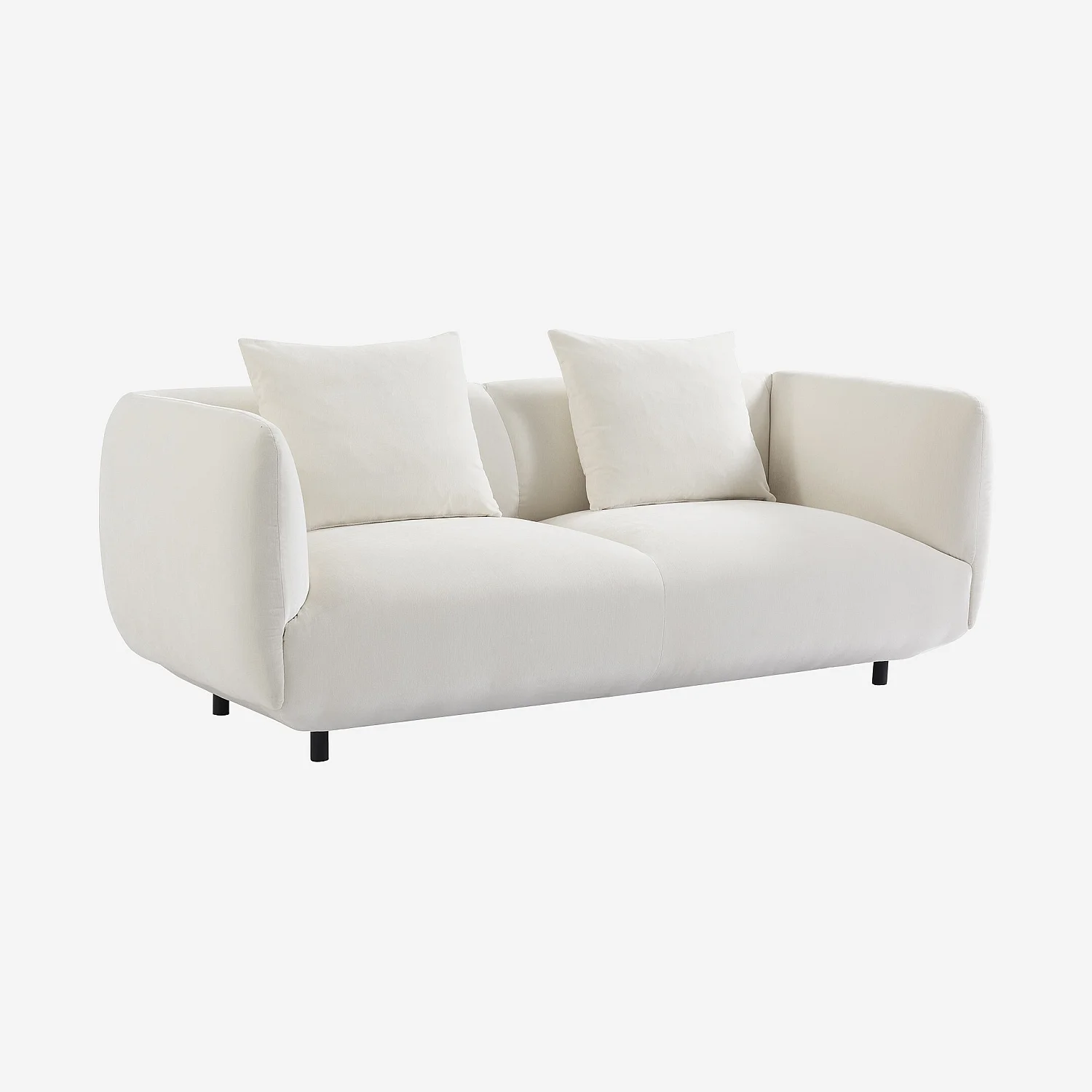 3-zitsbank van stof - Ecru - 3