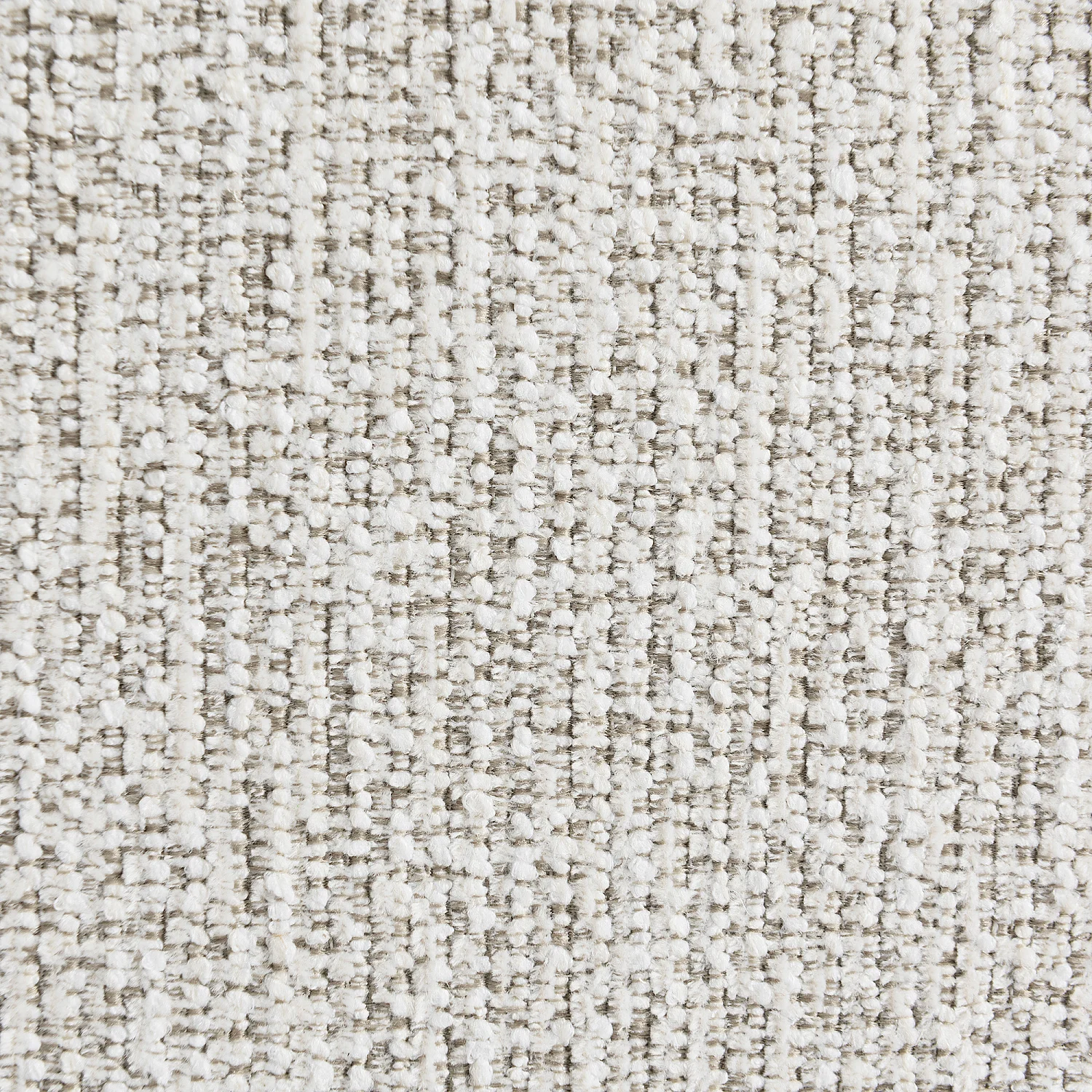 Canapé 3 places en tissu chenille - Écru mélangé - 4