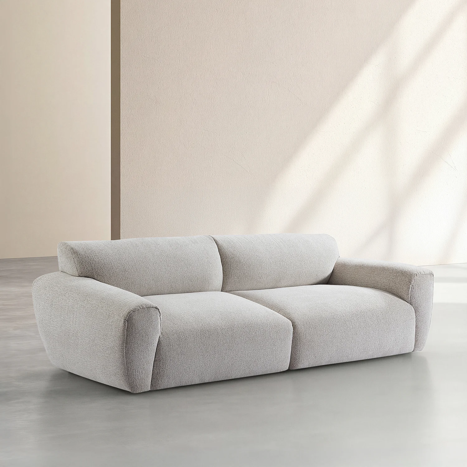 3-zitsbank van chenille stof - Ecru gemêleerd - 7