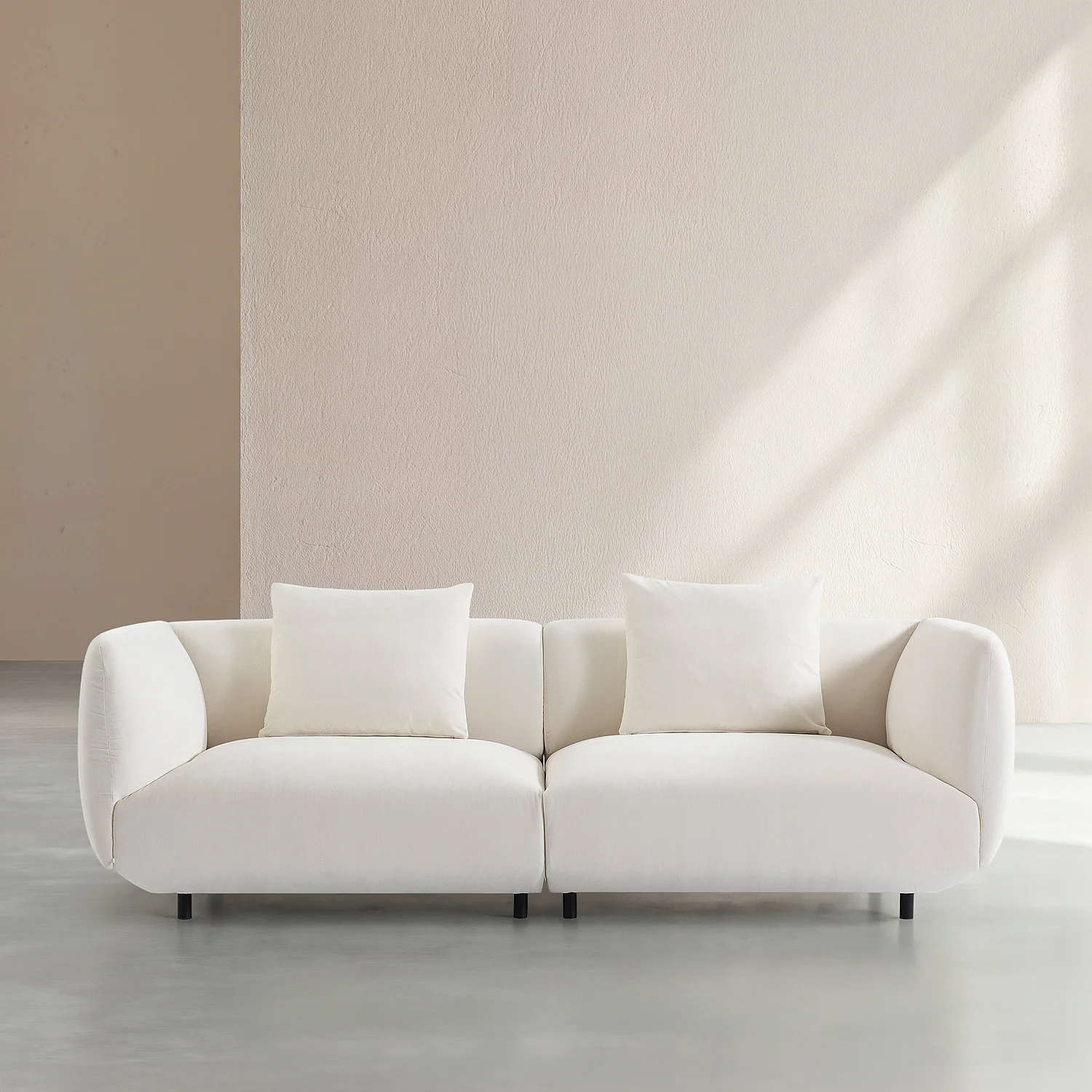 Sofa 4-Sitzer aus Stoff - Ecru - 1