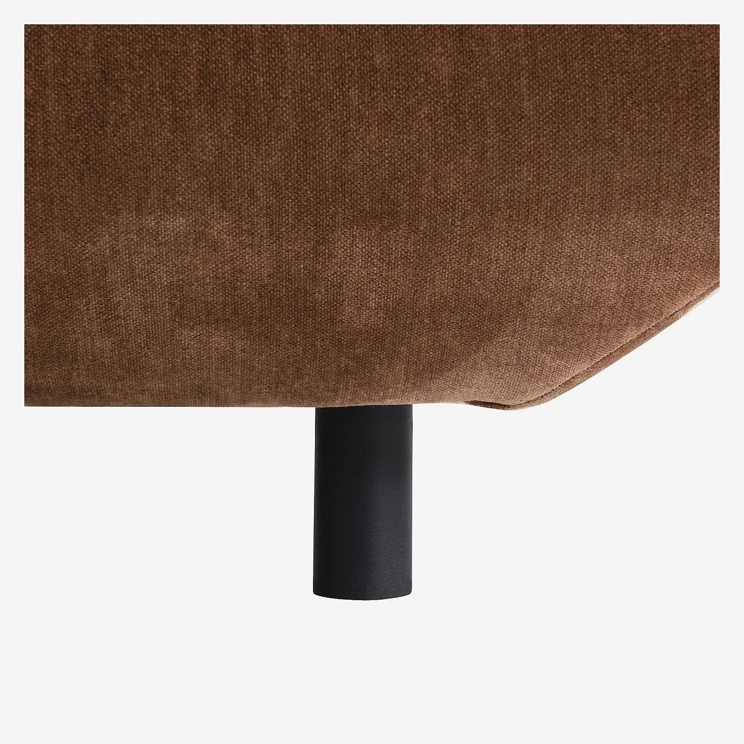 Divano 4 posti in tessuto - Marrone ramato - 5