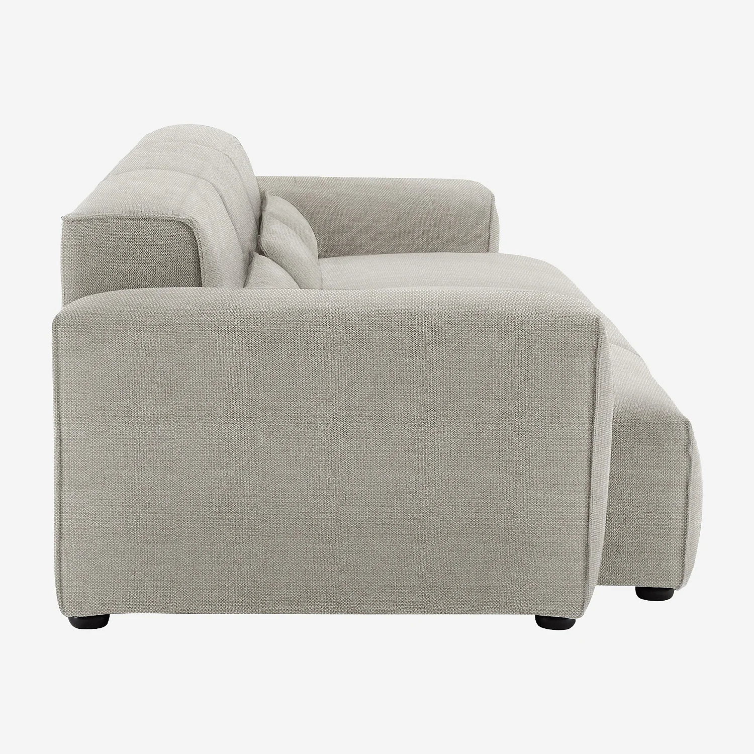 Canapé 4 places en tissu - Beige mélangé - 7