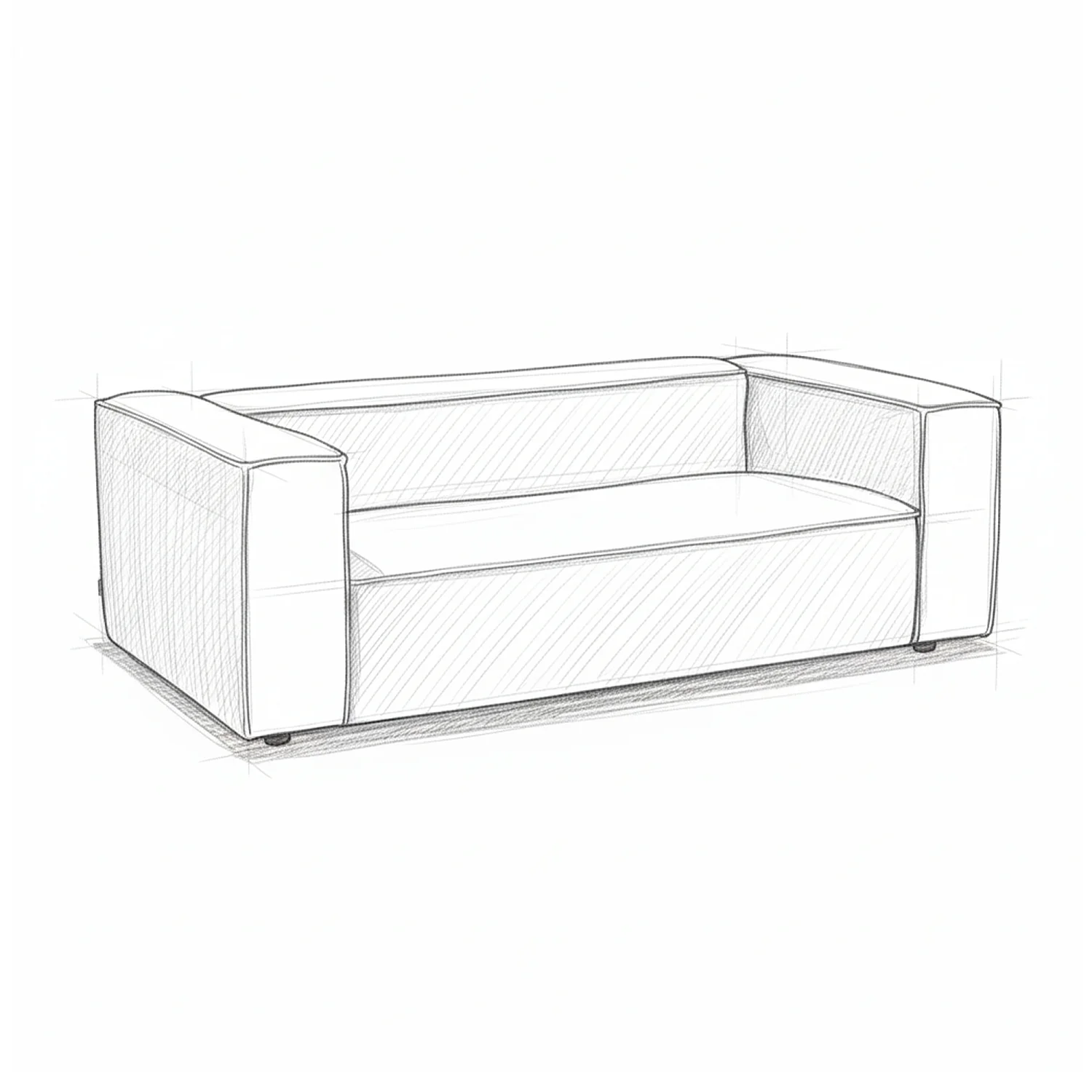 Tweezitsbank van fluweel - Marineblauw - 6