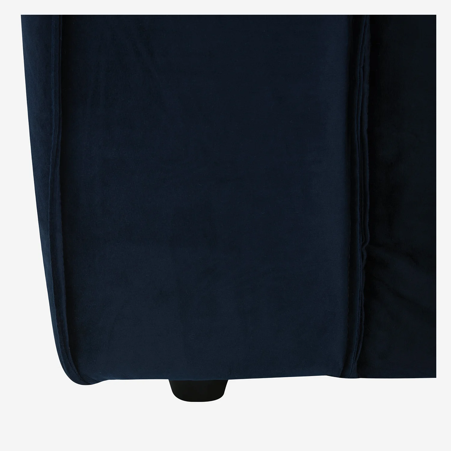 Canapé 2 places en velours - Bleu marine - 4