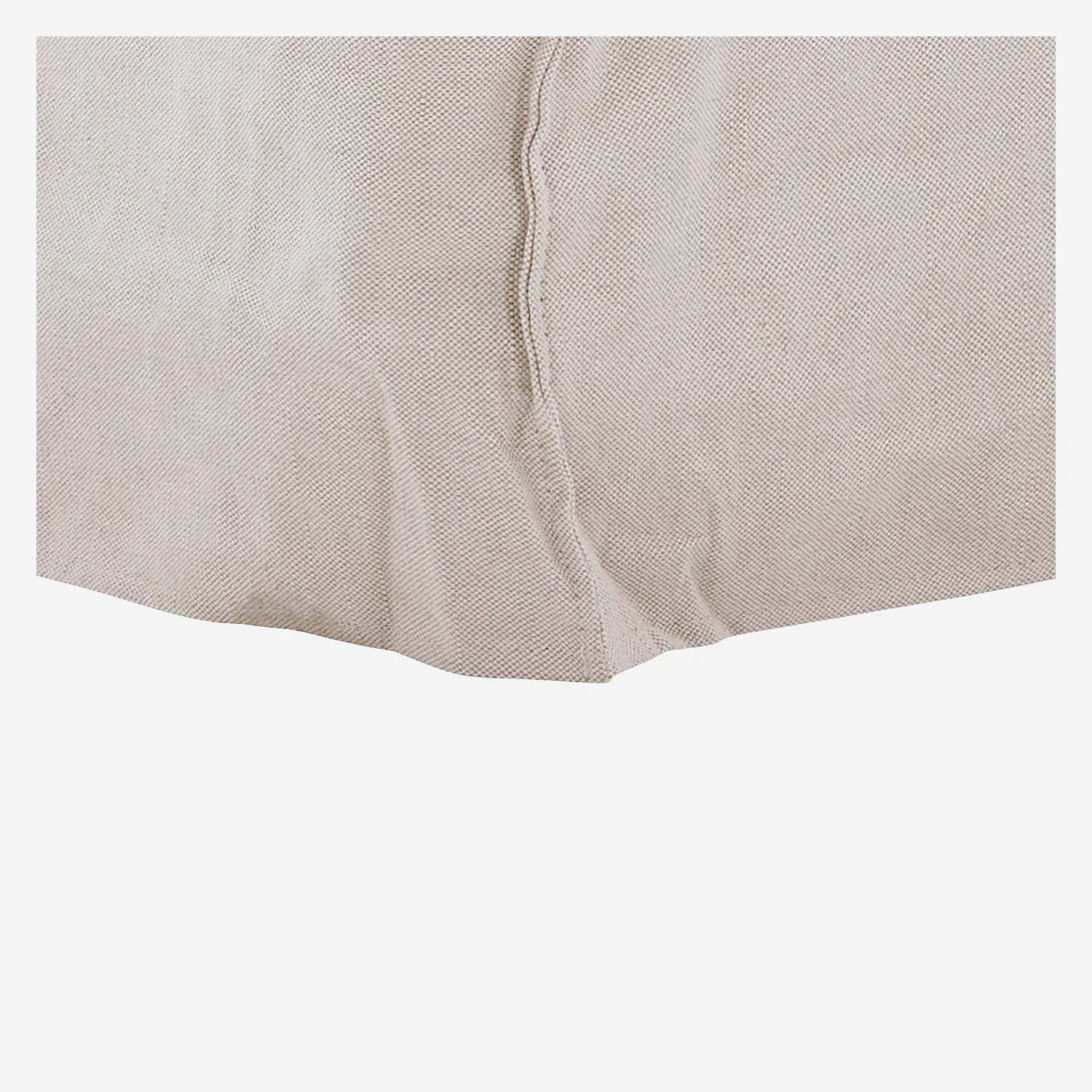 Fauteuil déhoussable en coton et lin - Sable blanc - 5