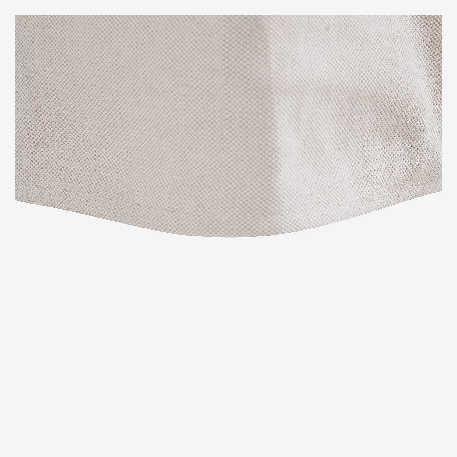 Canapé 2 places déhoussable en coton et lin garni de plumes - Sable blanc - 5