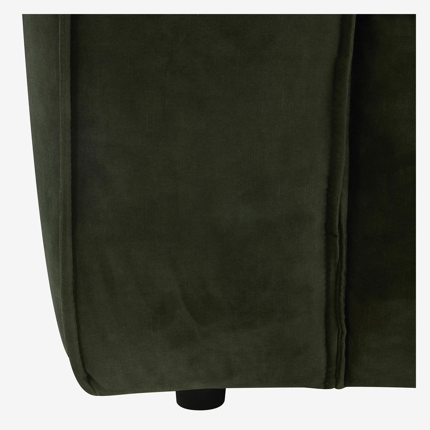 Canapé 2 places en velours - Vert kaki - 4