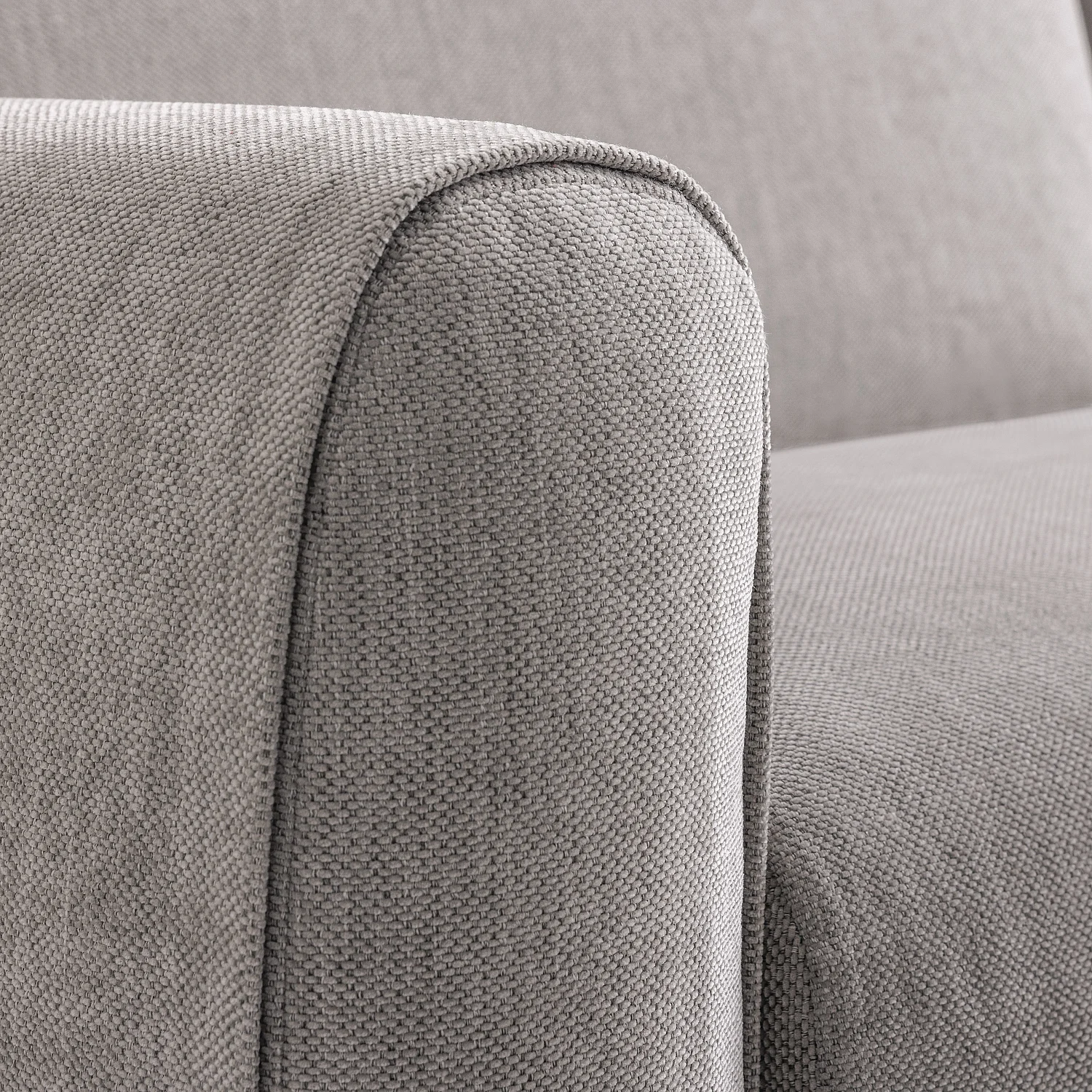 Divano letto 2 posti - Letto 140 cm - Materasso 16 cm - Tessuto Lugano Grigio chiaro - 8