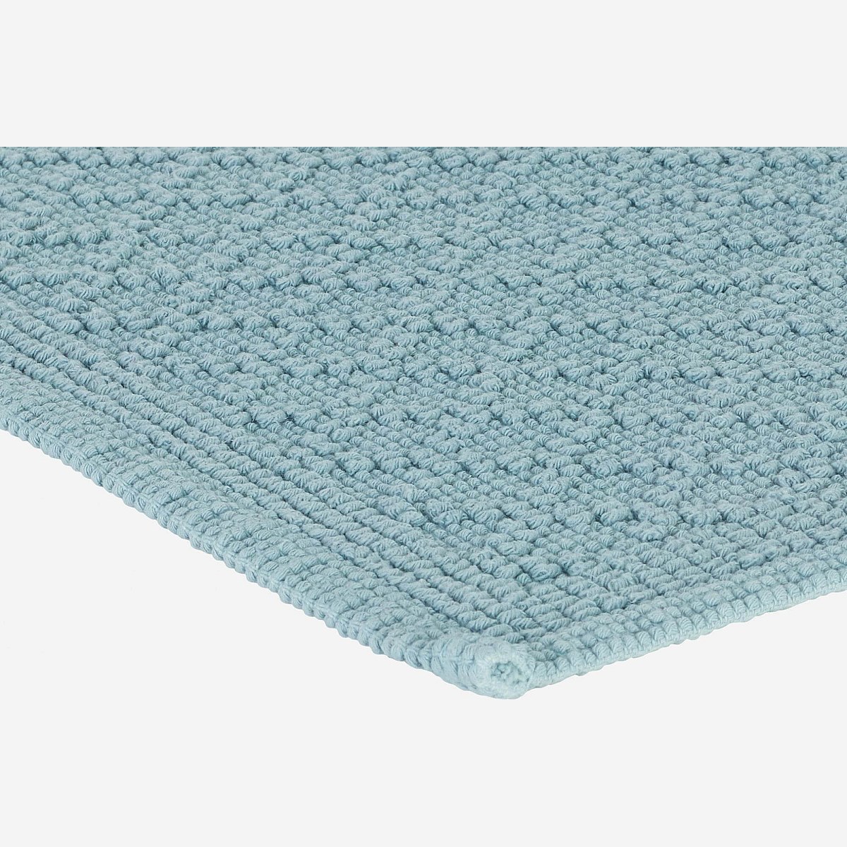 Mina - Badezimmerteppich aus Baumwolle - 50 x 80 cm - blau - Habitat