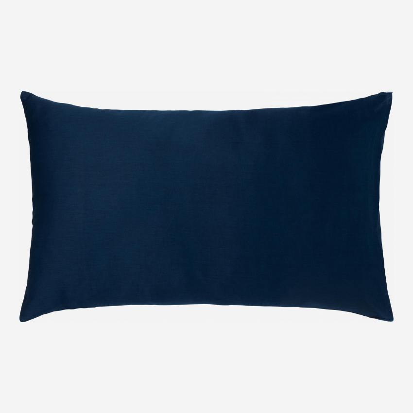 Kopfkissenbezug aus Baumwolle - 50 x 80 cm - Blau