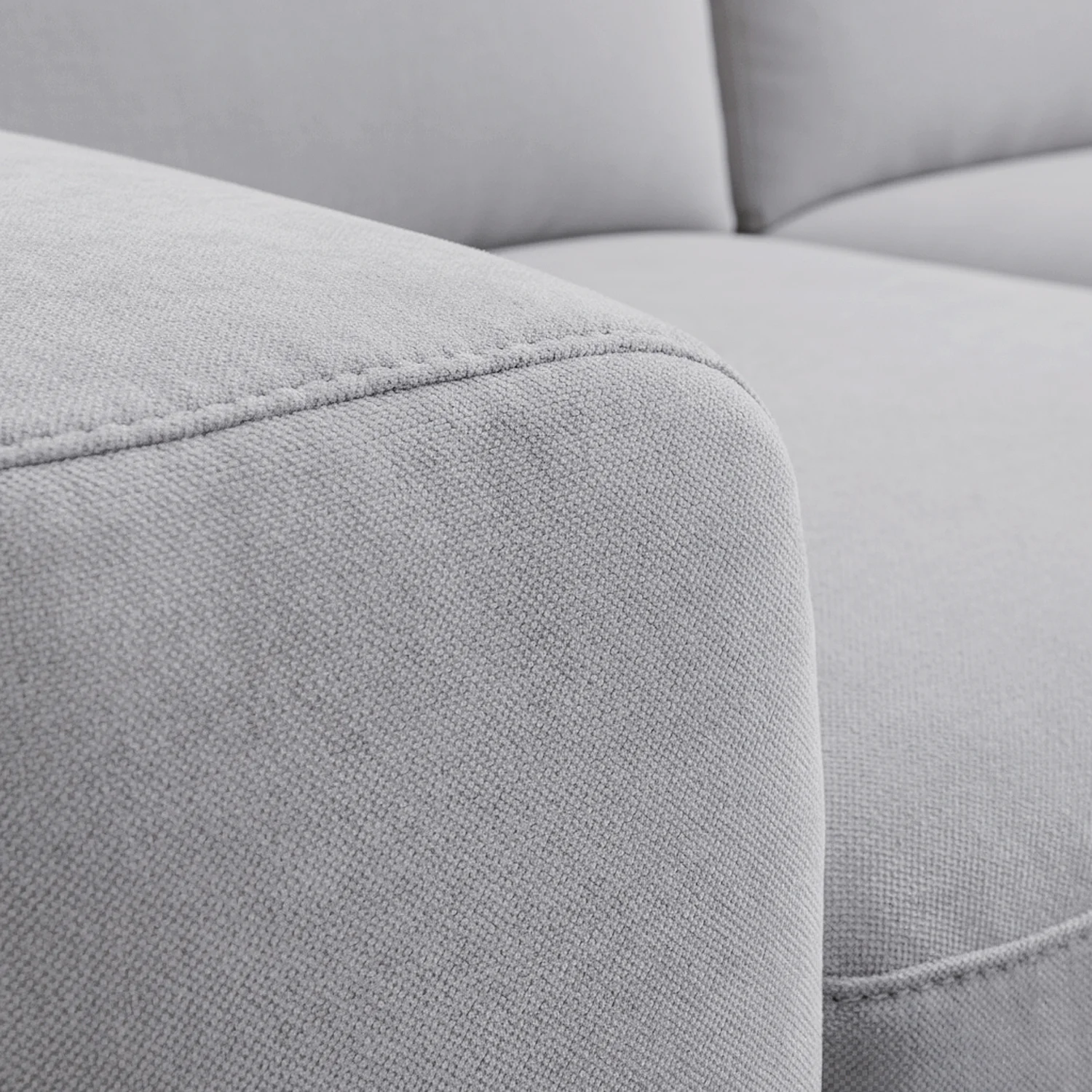 Divano letto 3 posti - Letto 160 cm - Materasso 16 cm - Tessuto Atrani Grigio - 2