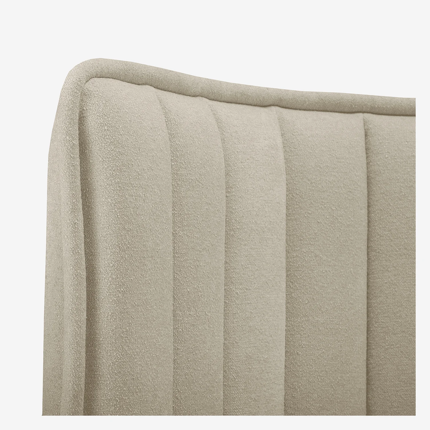 Tête de lit en tissu 244 x 102 cm - Crème - 3