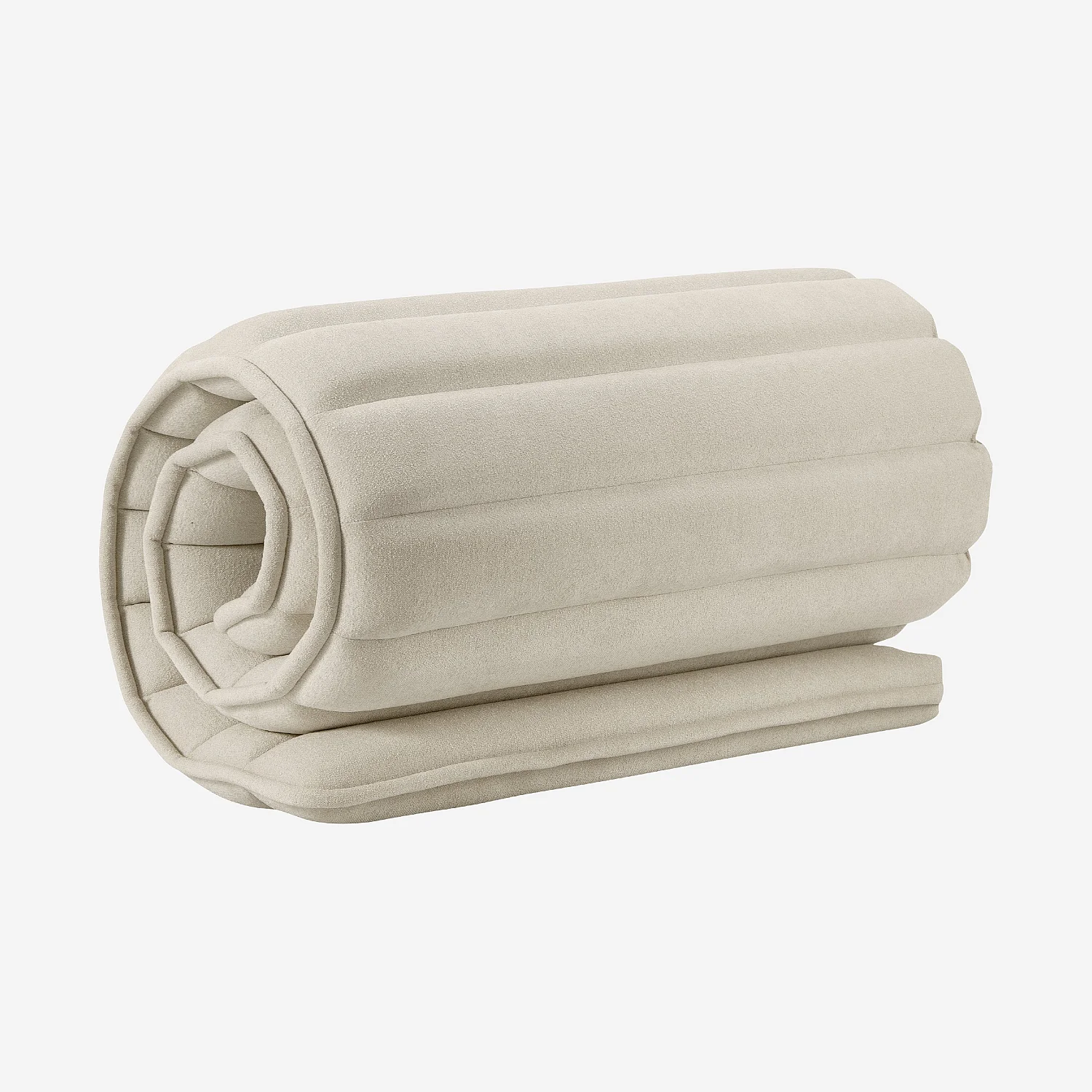 Tête de lit en tissu 244 x 102 cm - Crème - 9