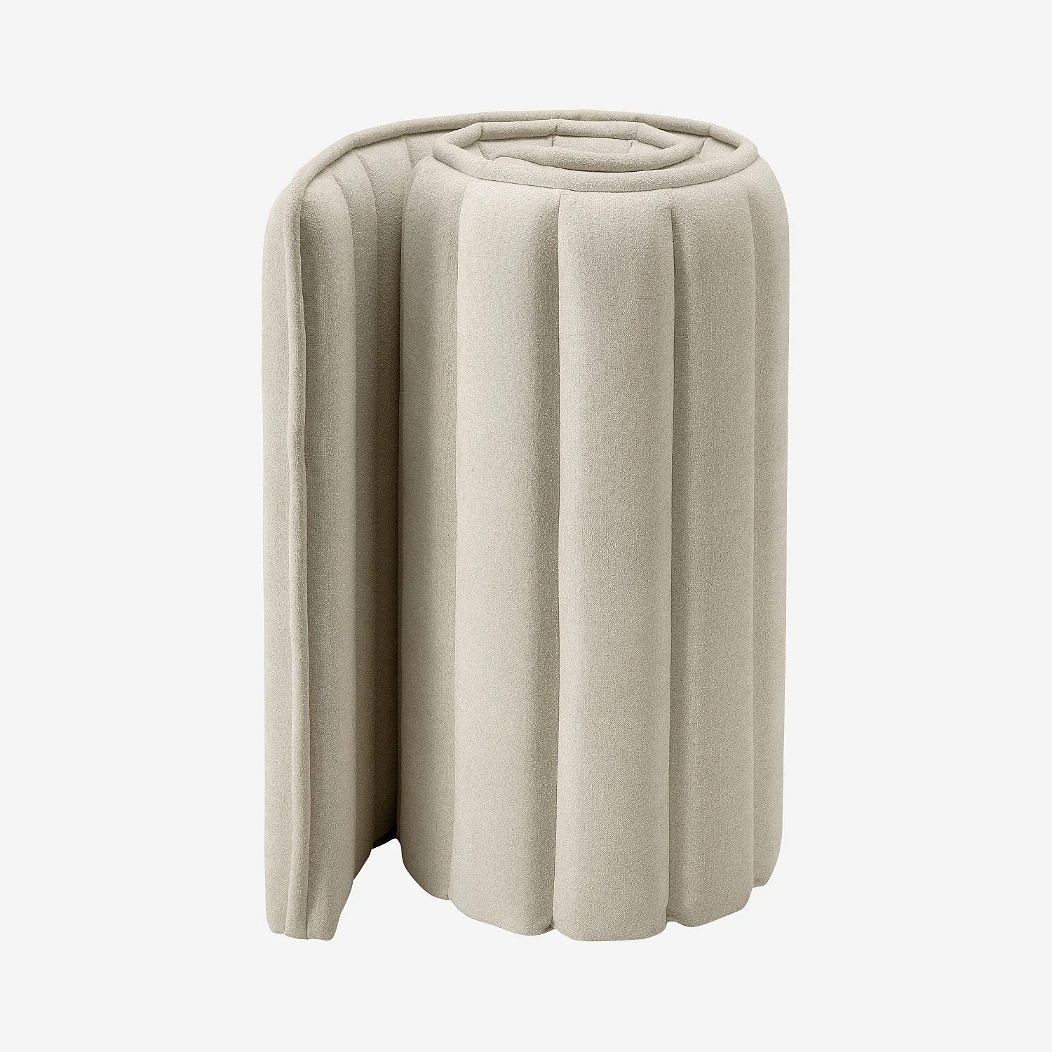 Tête de lit en tissu 244 x 102 cm - Crème - 8