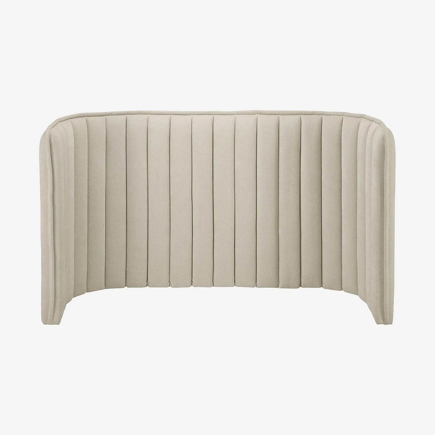 Tête de lit en tissu 244 x 102 cm - Crème - 2