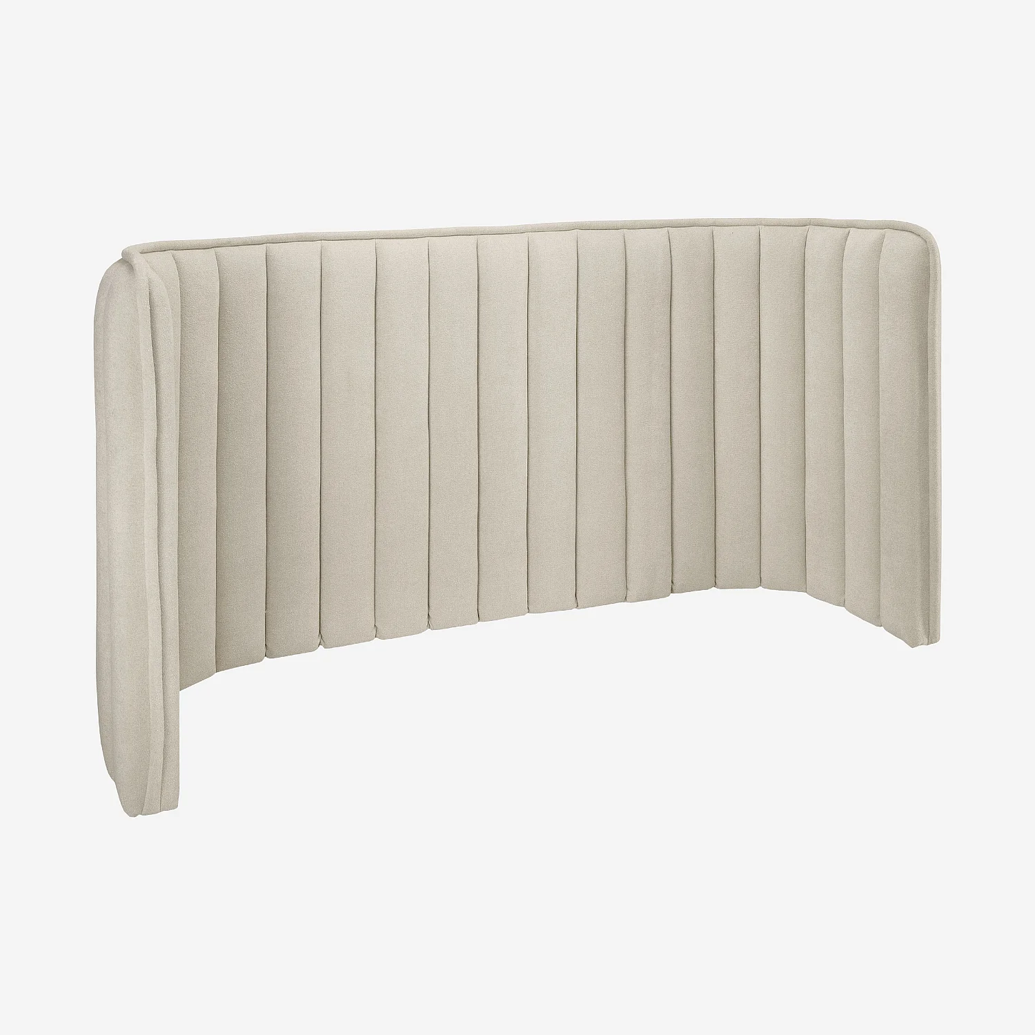 Tête de lit en tissu 244 x 102 cm - Crème - 4