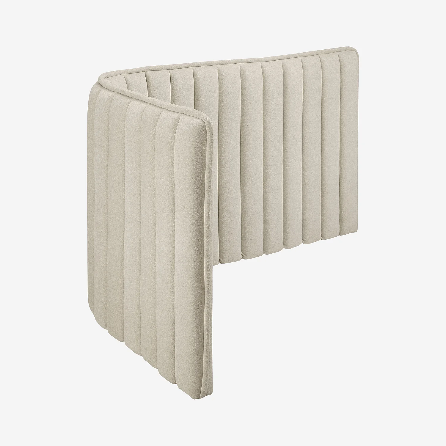 Tête de lit en tissu 244 x 102 cm - Crème - 6