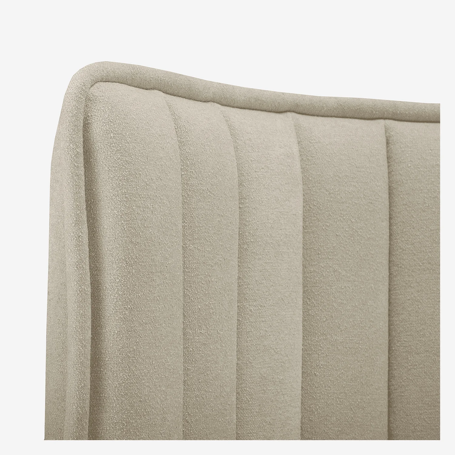 Tête de lit en tissu 244 x 102 cm - Crème - 3