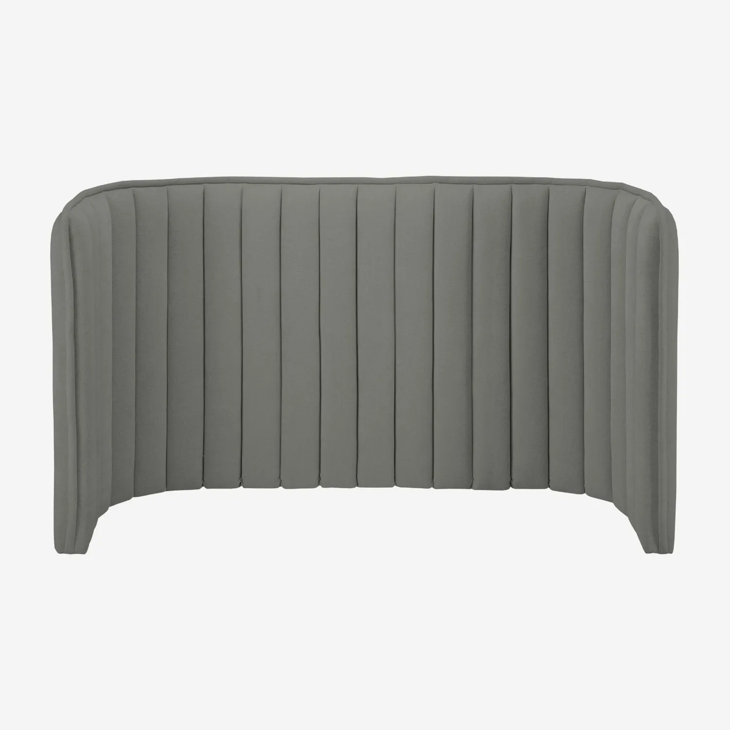 Tête de lit en tissu 244 x 102 cm - Gris galet