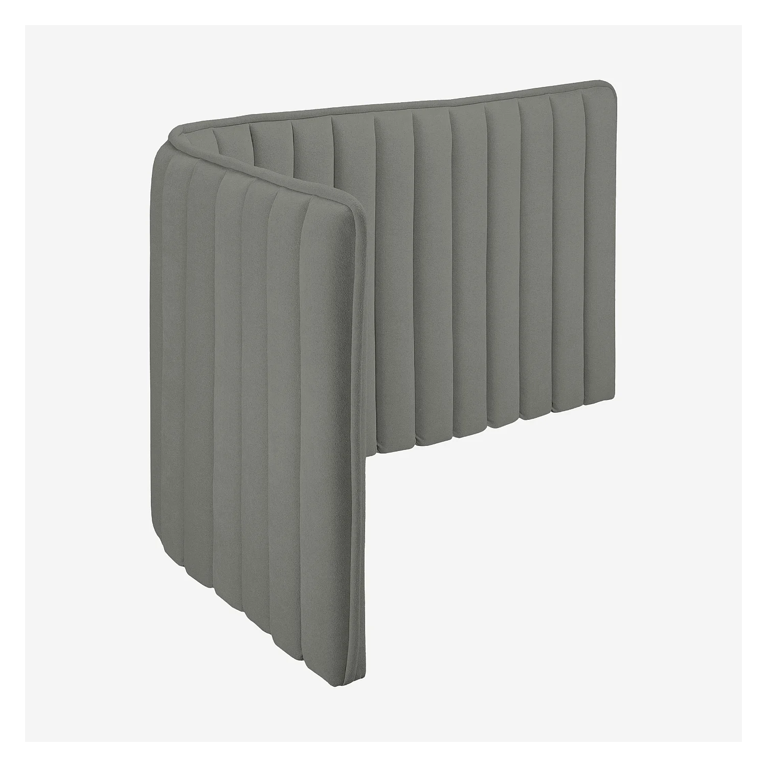 Tête de lit en tissu 244 x 102 cm - Gris galet - 6