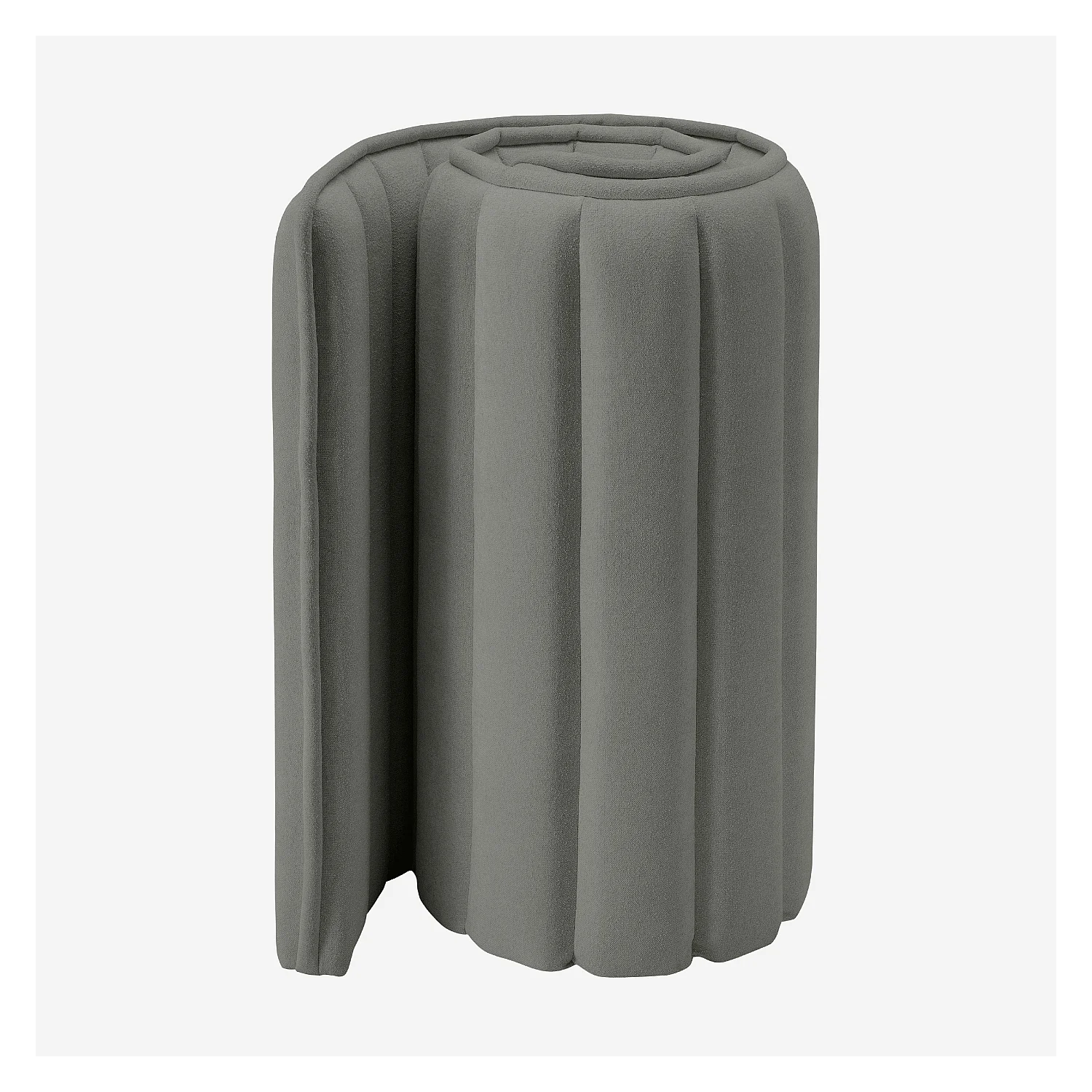 Tête de lit en tissu 244 x 102 cm - Gris galet - 8