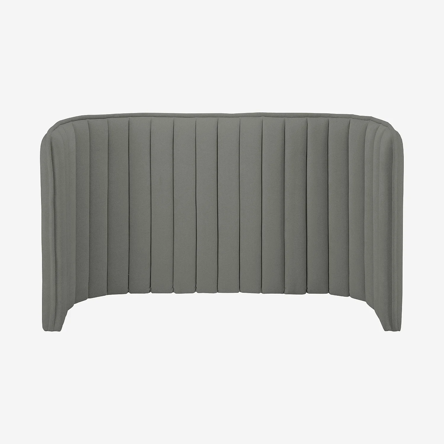 Tête de lit en tissu 244 x 102 cm - Gris galet - 1