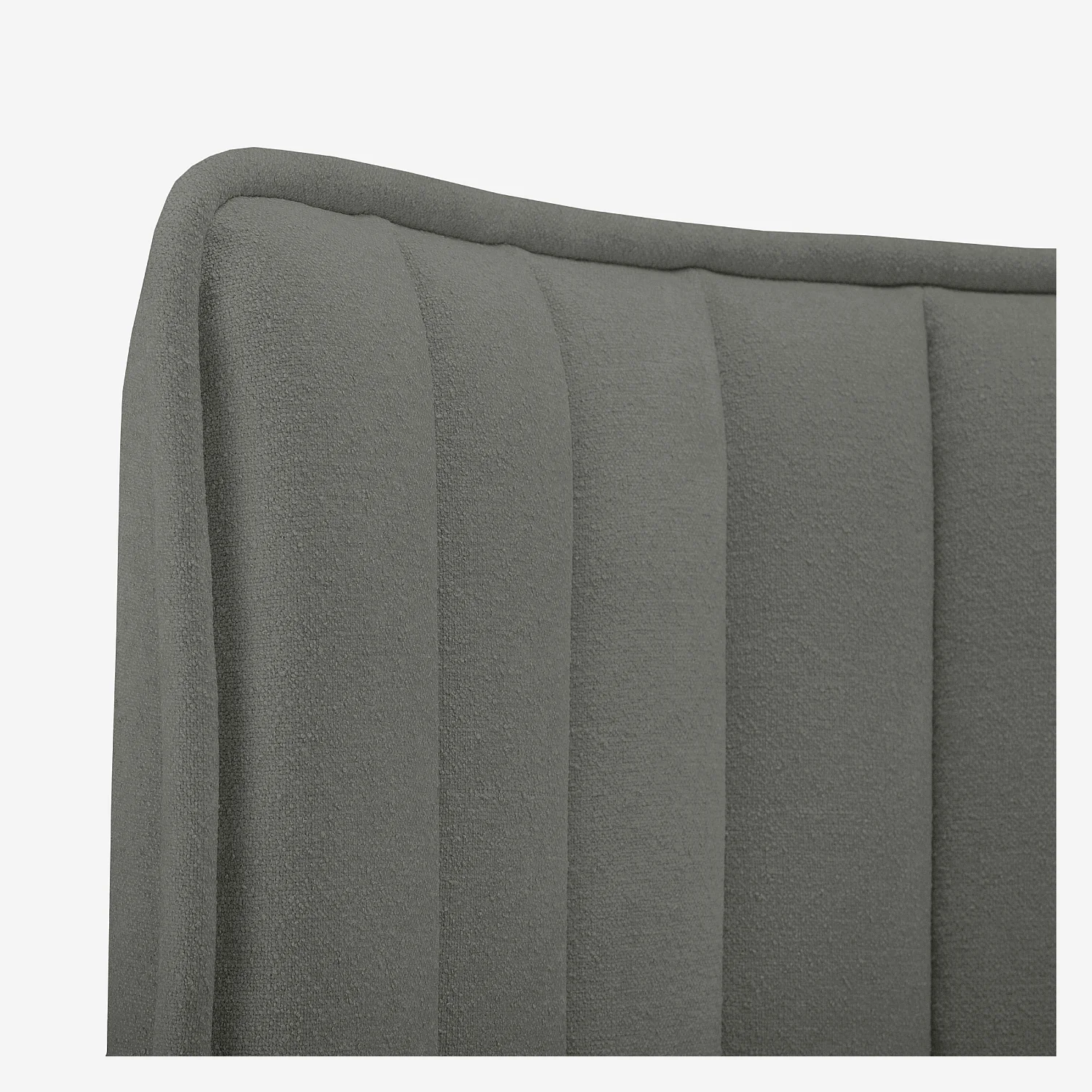 Tête de lit en tissu 244 x 102 cm - Gris galet - 2