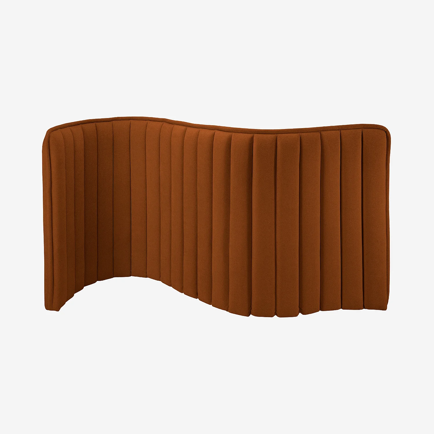Tête de lit en tissu 244 x 102 cm - Terracotta - 4