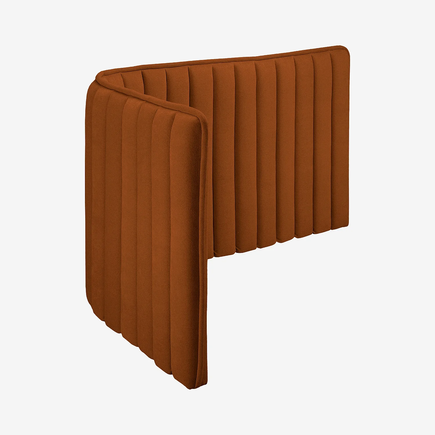 Tête de lit en tissu 244 x 102 cm - Terracotta - 5