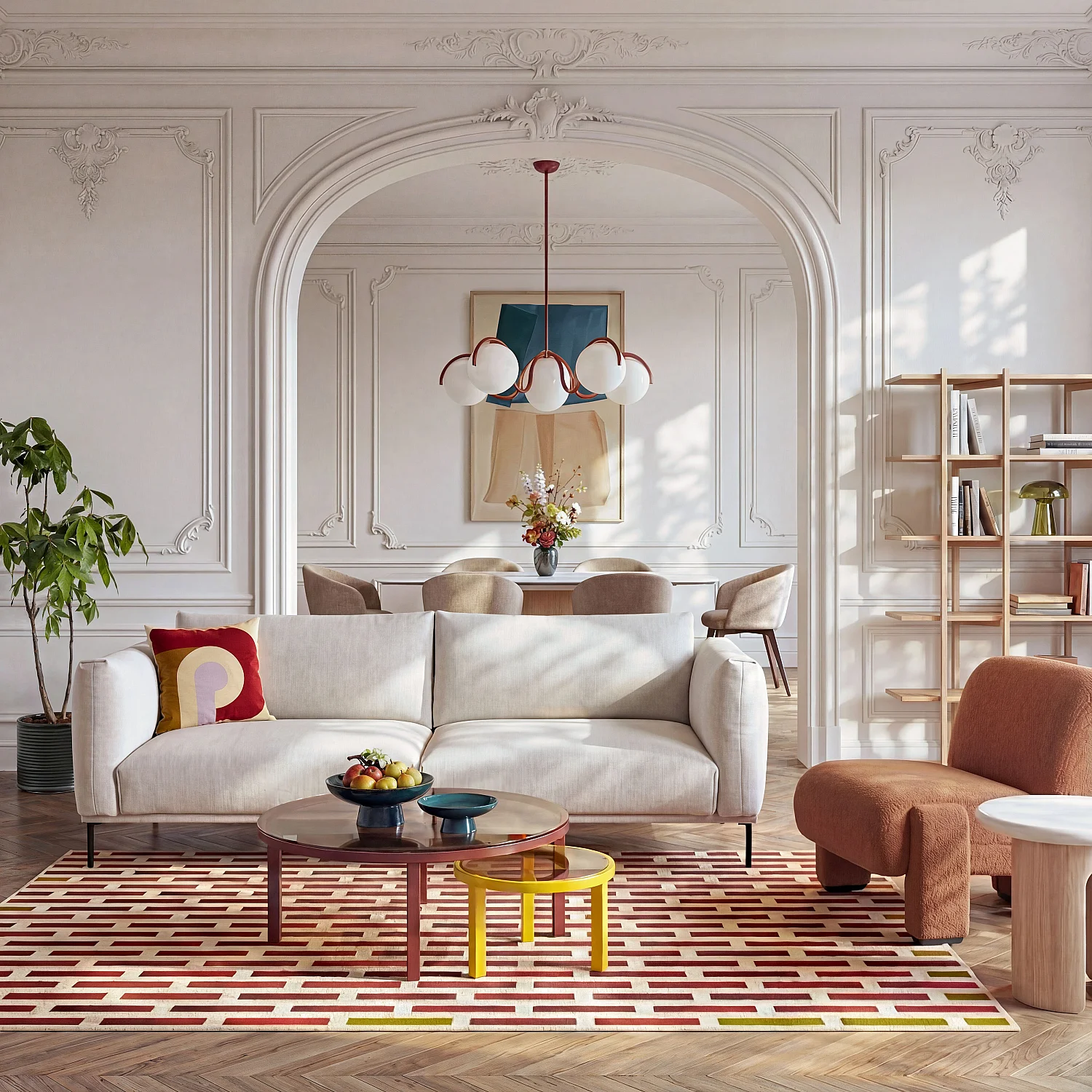 3-Sitzer Stoffsofa - Polargrau - 3