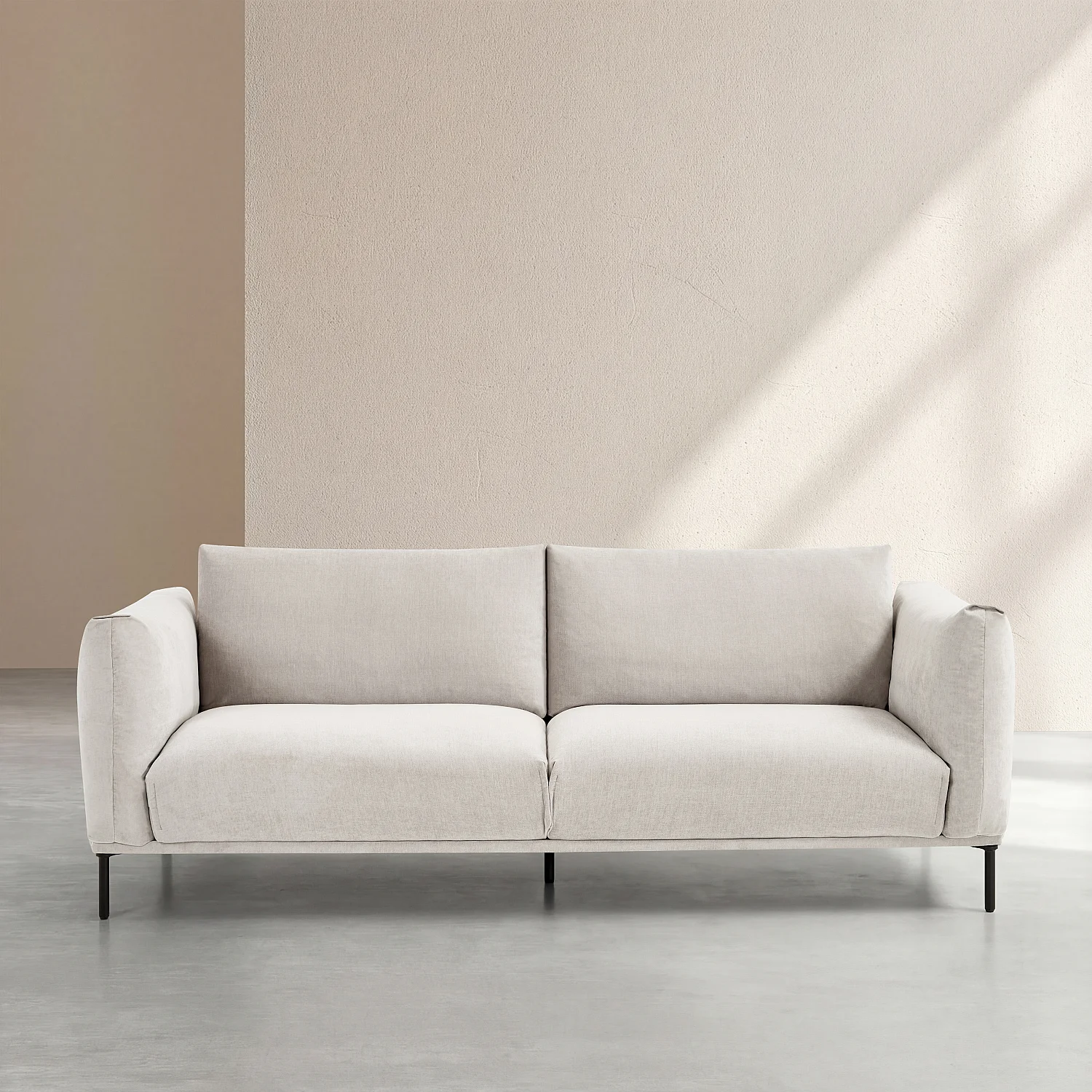 3-Sitzer Stoffsofa - Polargrau - 5