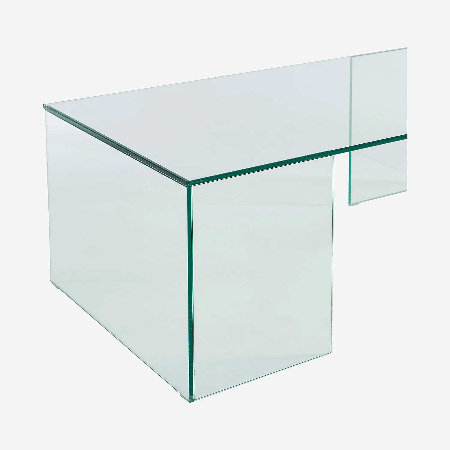 Mesa de centro rectangular de vidrio templado - Transparente - Design by Céline Mognon Fichet - 2