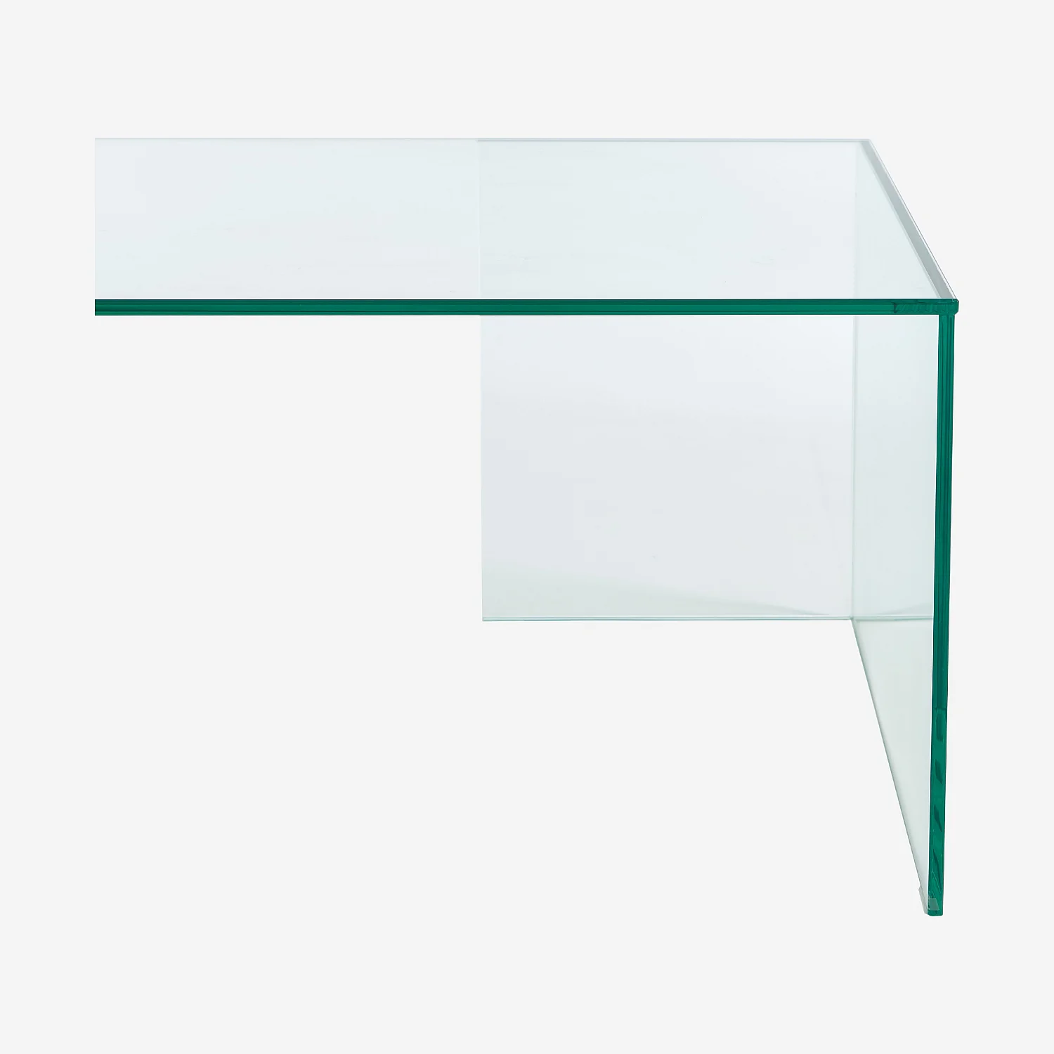 Tavolino rettangolare in vetro temperato - Trasparente - Design by Céline Mognon Fichet - 4