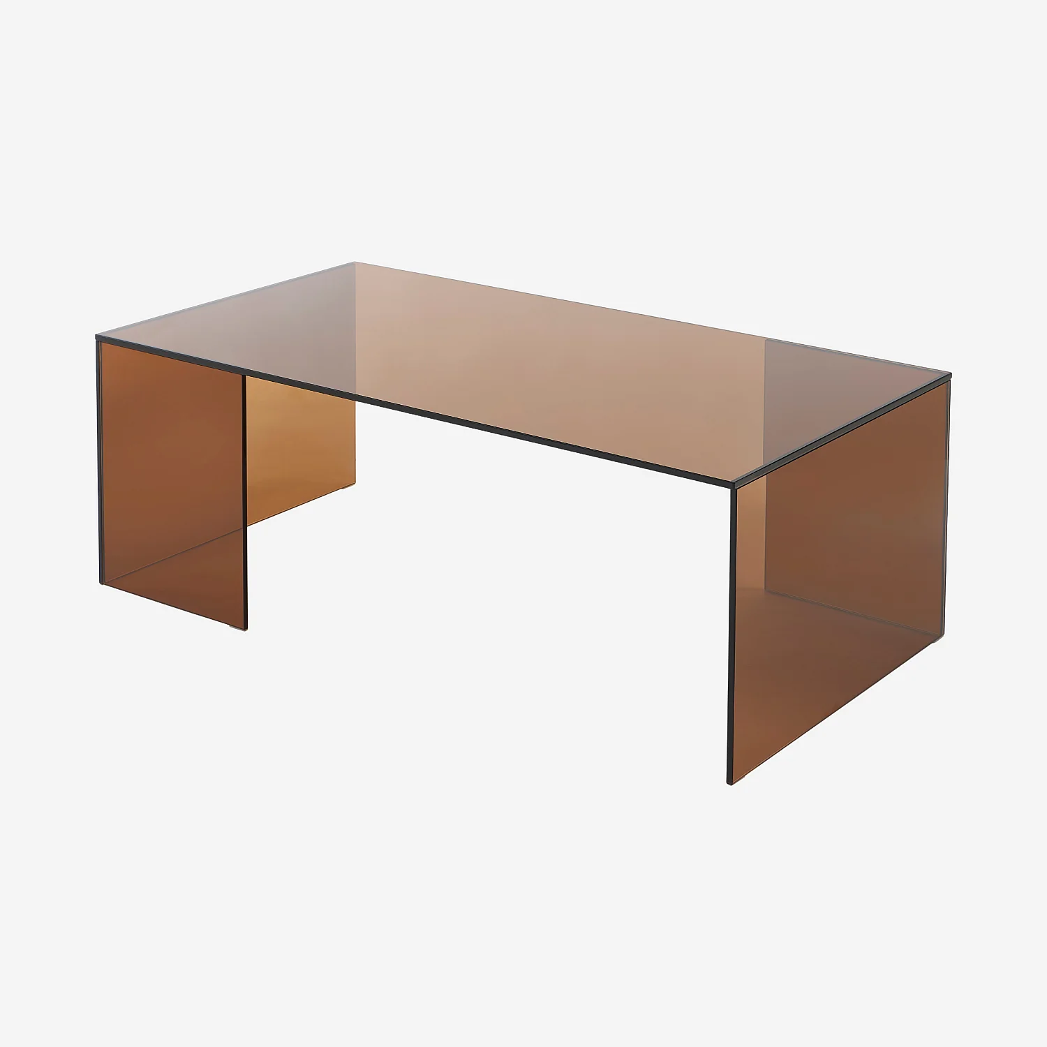 Mesa de centro rectangular de vidrio templado - Ámbar - Design by Céline Mognon Fichet - 3