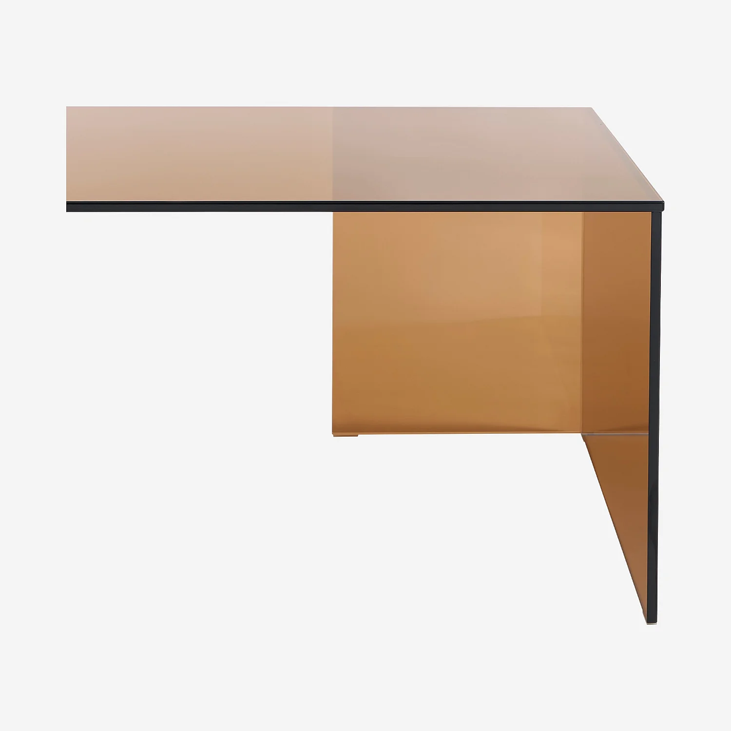 Mesa de centro rectangular de vidrio templado - Ámbar - Design by Céline Mognon Fichet - 4